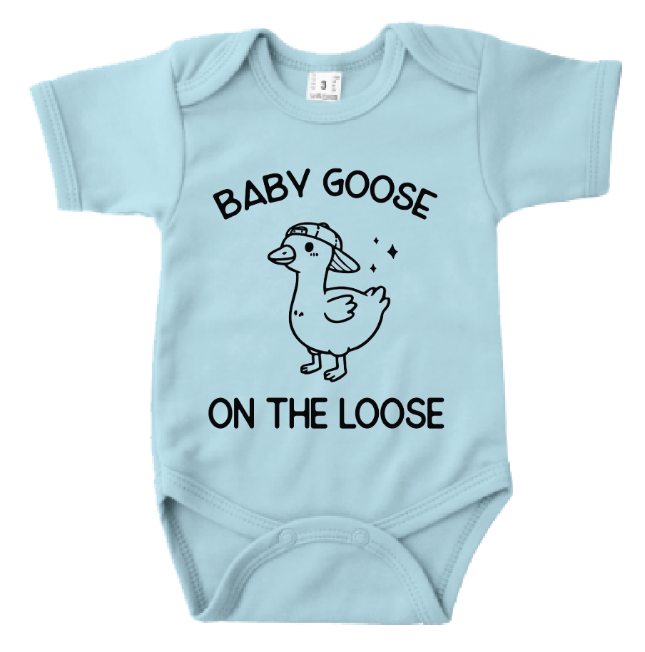 Romper korte mouw - 'Baby Goose on the loose'